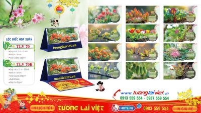 In lịch để bàn số lượng ít