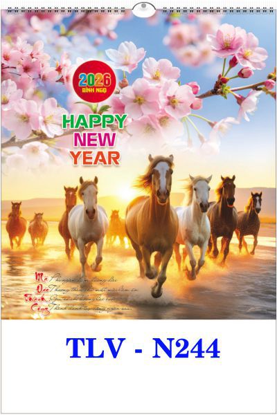 In Lịch treo tường 7 tờ Lộc xuân